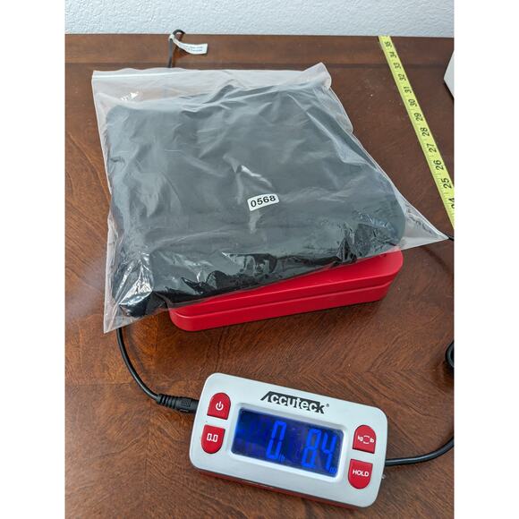 INC International Concept Peplum Blouse M Black Cold Shoulder Flutter Sleeve Top - Picture 10 of 10